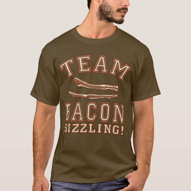 O BACON da EQUIPE é camiseta CREPITANTE, canecas, (Frente)