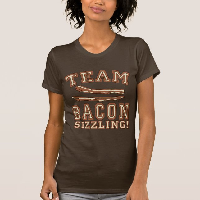 O BACON da EQUIPE é camiseta CREPITANTE, canecas, (Frente)
