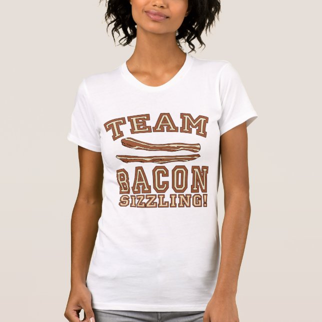 O BACON da EQUIPE é camiseta CREPITANTE, canecas, (Frente)
