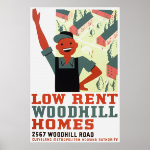 O baixo aluguel Woodhill dirige o poster