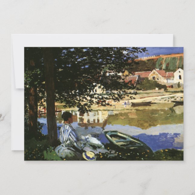 O Banco do Sena, Bennecourt, por Claude Monet (Frente)