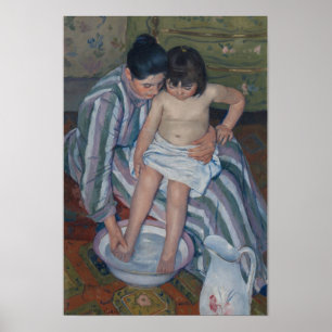 O Banho da Criança por Mary Cassatt - Poster