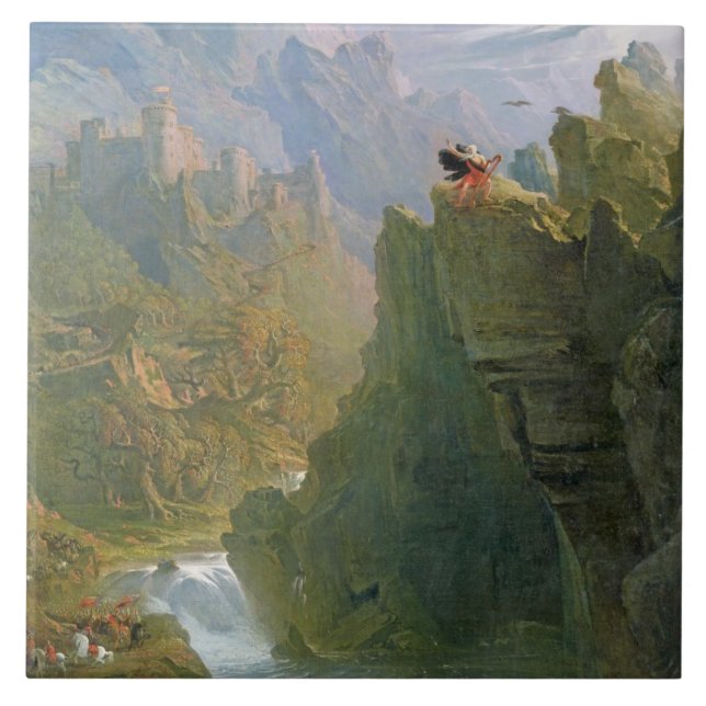 O bardo, c.1817 (óleo em canvas) (Frente)
