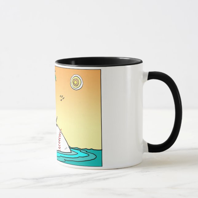 O basebol é caneca de café da vida (Direita)