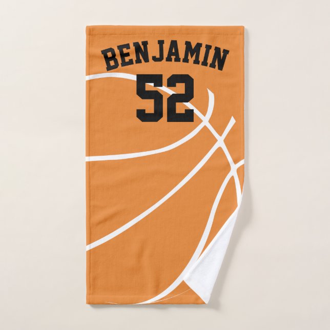 o basquetebol ostenta a toalha, toalha de banho do (Toalha de mão)
