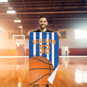 o basquetebol ostenta a toalha, toalha de banho do