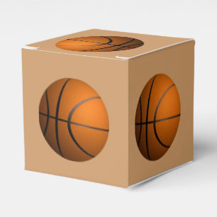 O basquetebol ostenta caixas do favor do tema