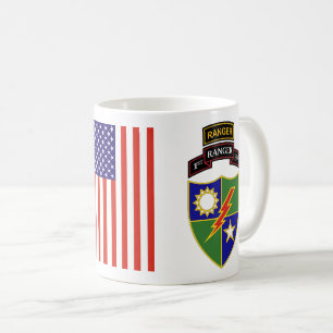 ø batalhão - 75th caneca da guarda florestal w/Tab