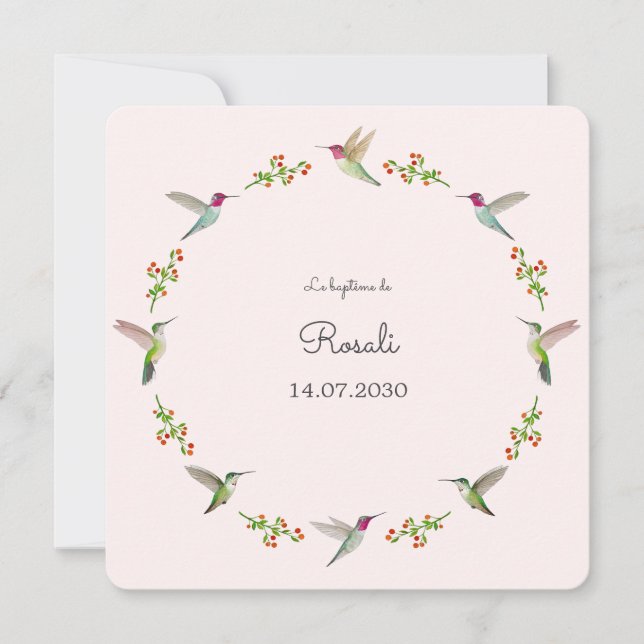 O Batismo dos Pássaros Humanos de Anna com foto (Frente)