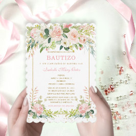 O Batizado e Primeiro Aniversário convite do nosso