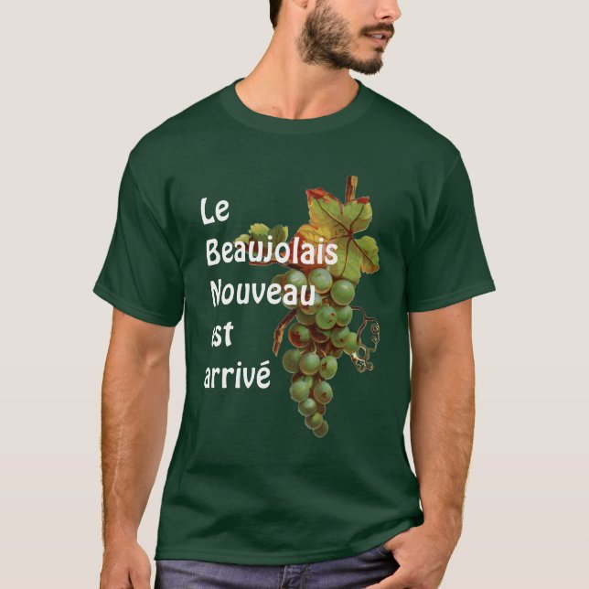 O Beaujolais Nouveau est da camisa do vinho T (Frente)
