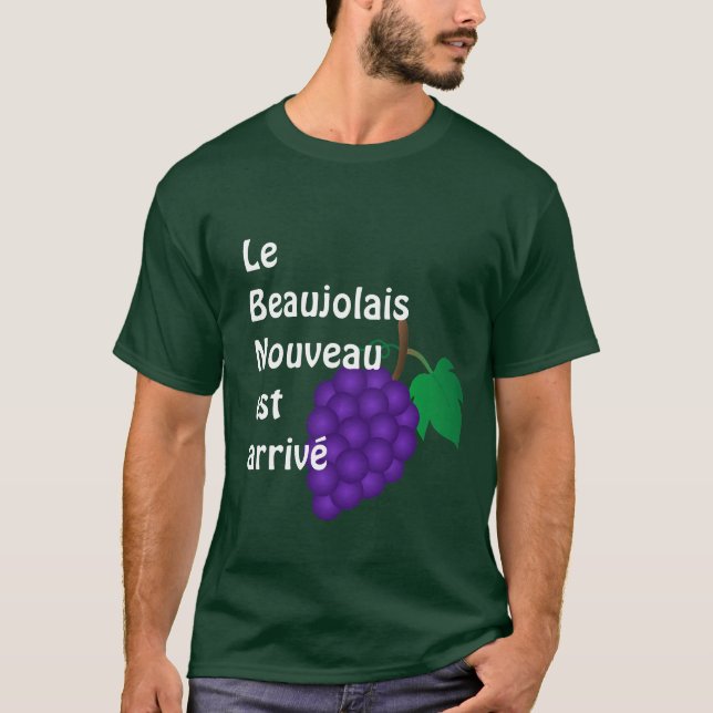 O Beaujolais Nouveau est da camisa do vinho T (Frente)