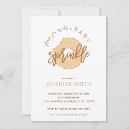 O bebê alaranjado de Sherbert polvilha o convite