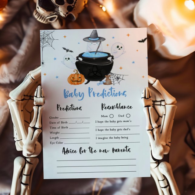 O Bebê Azul está criando o jogo de predicações do  (Baby is Brewing Baby Shower Baby Predictions Game )
