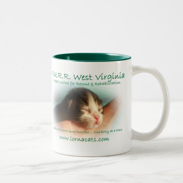 O bebê do PURR/adota MEEE! Caneca (Direita)