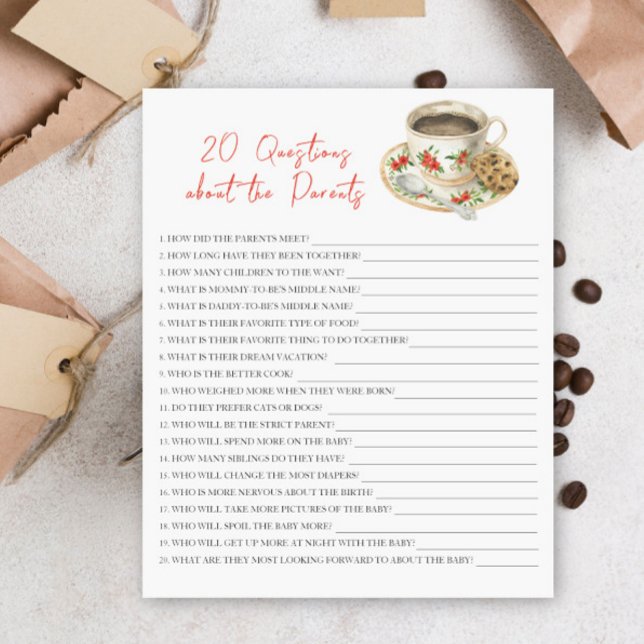 O bebê está a preparar café - 20 perguntas sobre o (Criador carregado)