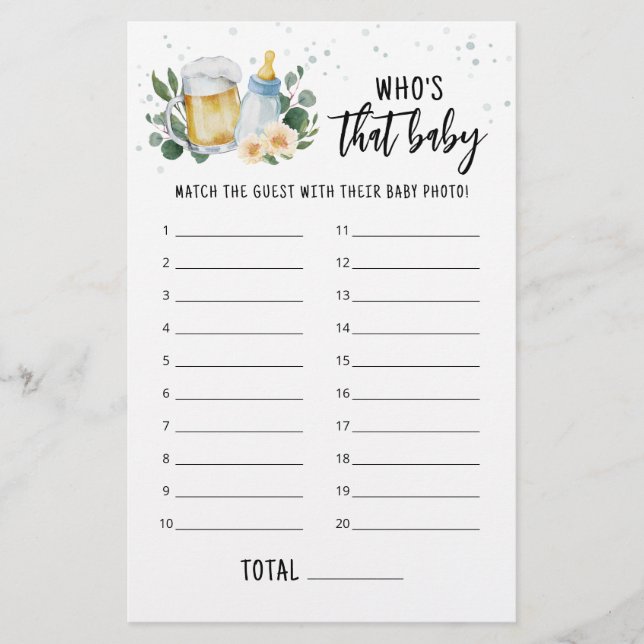 O Bebê está criando quem é aquele jogo de fotos do (Frente)