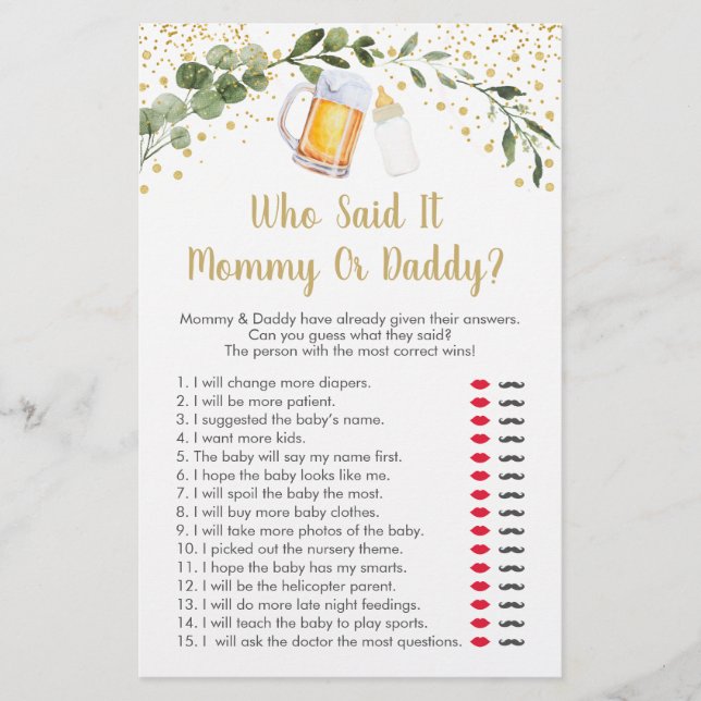 O Bebê Está Fazendo Greenerescência Que Disse Jogo (Frente)