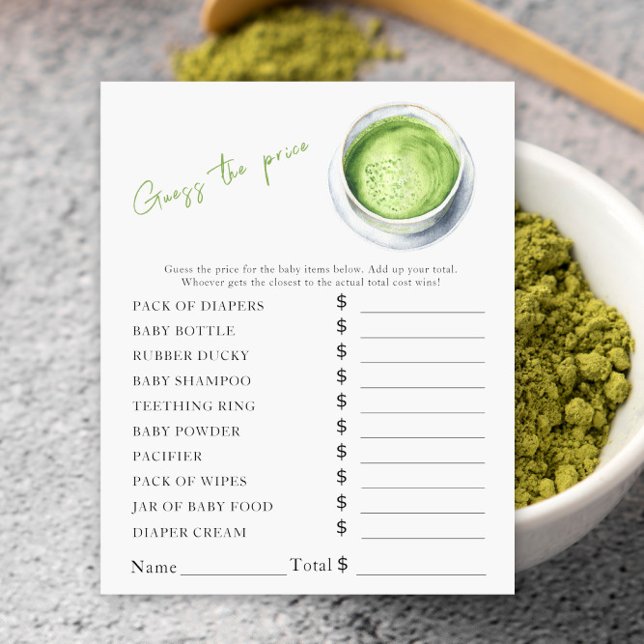 O bebê está preparando matcha - Jogo de Adivinhaçã (Criador carregado)