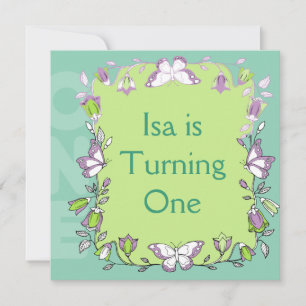 O bebê está transformando um convite de Festa de