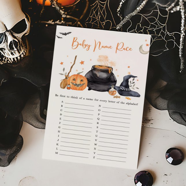 O Bebê Laranja está criando o Jogo Race do Nome do (Baby is Brewing Baby Shower Baby Name Race Game)