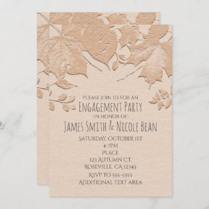 O bege deixa o convite rústico do casamento do