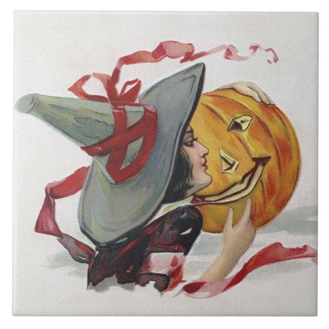 O Beijo da Bruxa: um Jack o Lantern no Halloween (Frente)