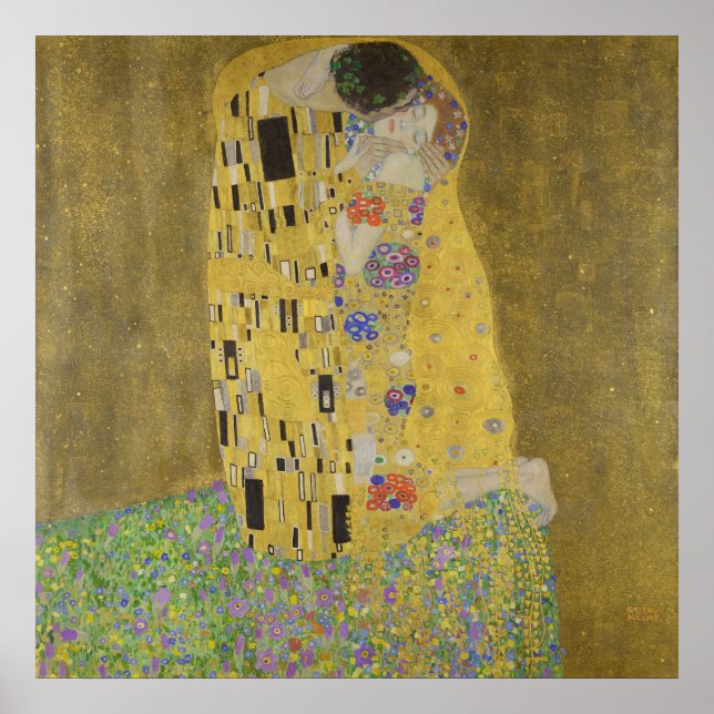O Beijo de Gustav Klimt - poster (Frente)