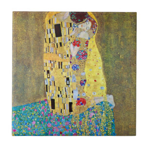 O Beijo de Gustav Klimt, Vintage Art Nouveau