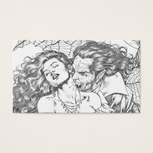 O beijo do vampiro pelo Al Rio - arte do vampiro e