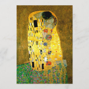 O beijo Gustavo Klimt que Wedding o convite de  
