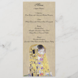 O beijo por Klimt que Wedding o menu cremoso da