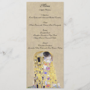 O beijo por Klimt que Wedding o menu cremoso da