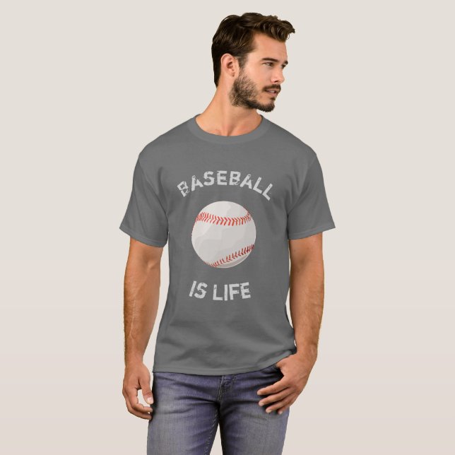 O beisebol é o Life Baseball - Camisetas esportiva (Frente Completa)