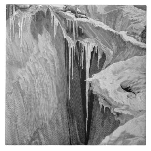 O Bergschrund no dente Blanche em 1865, de