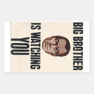 O big brother está olhando a etiqueta