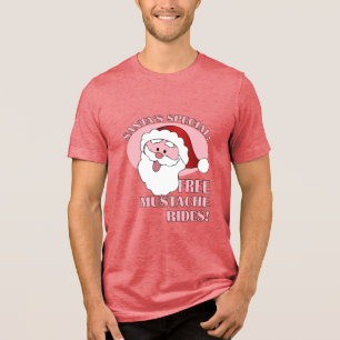 O bigode do papai noel monta a camisa - escolha o
