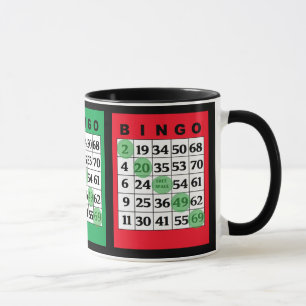 O BINGO carda a caneca