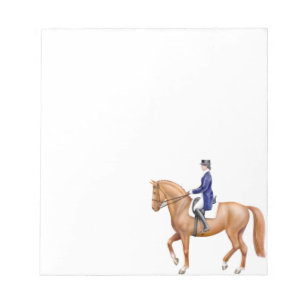 O bloco de notas do Equestrian do cavalo do
