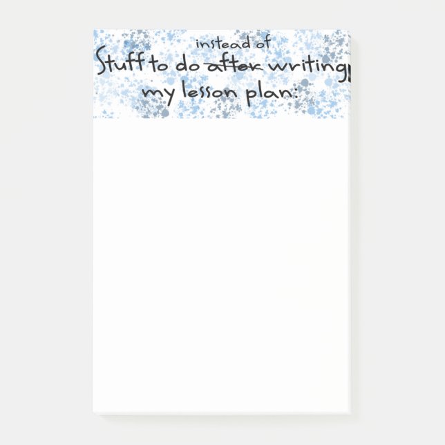 O bloco de notas do professor procrastinando (Frente)