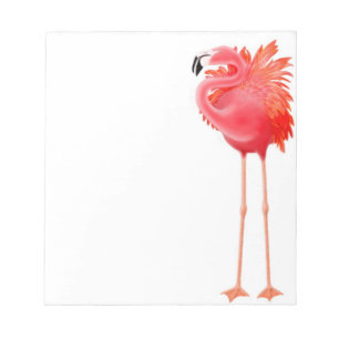 O Bloco de Notas Flamingo Rosa do Caribe