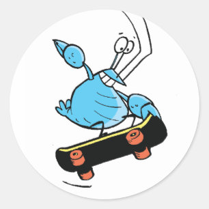O Bob do pântano as etiquetas Skateboarding das