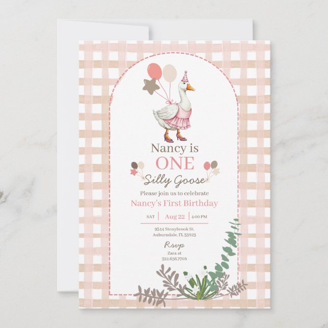 O bobo ganha qualquer dia de aniversário, convite  (Frente)