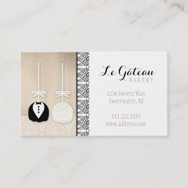 O bolo estala a padaria: Cartão de visita (Frente)