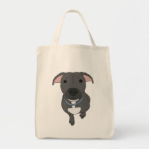 O bolsa cinzento do pitbull