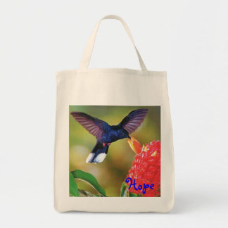 O bolsa "colibri azul do mantimento da esperança "
