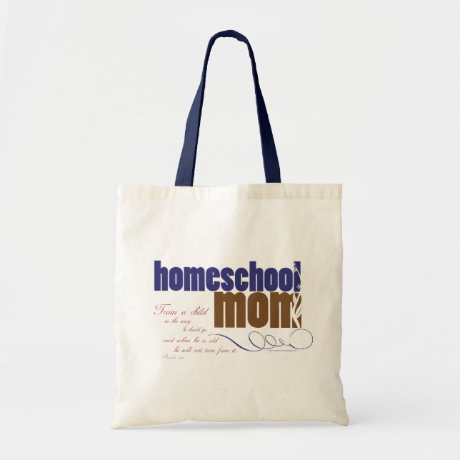 O bolsa cristão do homeschool: Mamã de Homeschool (Frente)