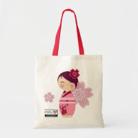 O bolsa de Kokeshi Sakura