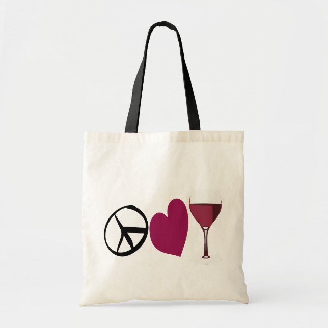 O bolsa de PeaceLove&Wine (Frente)