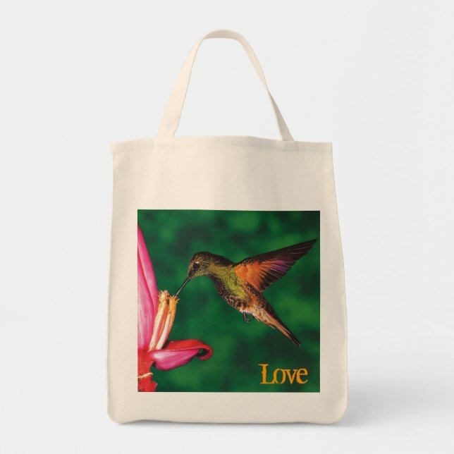 O bolsa do "colibri do mantimento amor " (Frente)